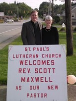 Pastor Scott Maxwell and wife Candace